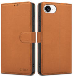 Tech-Protect Wallet könyv tok iPhone 16e, barna - mobilego - 6 090 Ft