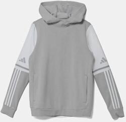 Adidas gyerek felső szürke, mintás, kapucnis, JD4808 - szürke 176