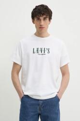 Levi's pamut póló SS RELAXED FIT TEE fehér, férfi, nyomott mintás, 16143 - fehér M