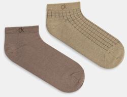 Calvin Klein zokni 2 pár zöld, férfi, 701233245 - zöld Univerzális méret