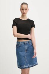 HUGO BOSS felső fekete, női, sima, 50538232 - fekete L
