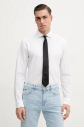 HUGO BOSS pamut ing férfi, olasz galléros, fehér, slim, 50527675 - fehér 40