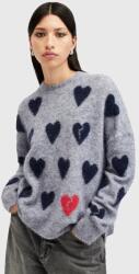 AllSaints gyapjú pulóver AMORA női, szürke, W043KC - szürke S