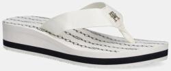 Tommy Hilfiger flip-flop IM TH CHAINPRINT MIDWEDGE SANDAL fehér, női, éksarkú, FW0FW08527 - fehér Női 41