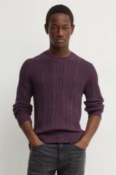 Abercrombie & Fitch gyapjúkeverék pulóver könnyű, férfi, lila, KI120-4197 - lila S