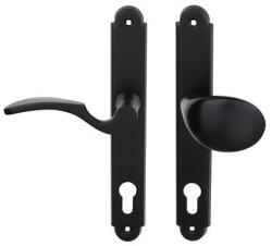 Gomboss/Perfekto Martin Fekete Asszimetrikus Gomb-Kilincs 90 mm PZ JOBBOS (50-000019-12-GKJ)