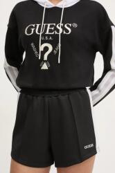 Guess rövidnadrág YARROW női, fekete, nyomott mintás, magas derekú, V5GD14 KCRU2 - fekete S