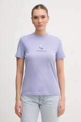 Calvin Klein Jeans pamut póló női, lila, J20J225545 - lila XS