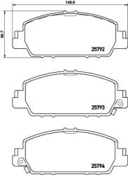 BREMBO Set placute frana BREMBO P 28 077 (P 28 077)