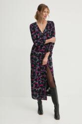 Pepe Jeans ruha AUBREY fekete, midi, testhezálló, PL953640 - fekete XS