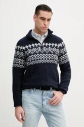 GUESS gyapjúkeverék pulóver férfi, sötétkék, garbónyakú, M4PR58 Z3LQ0 - sötétkék XL