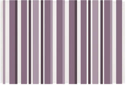 Esschert Design Csíkos kültéri szőnyeg, 120 x 180 cm, lila (TR090-L)