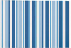 Esschert Design Csíkos kültéri szőnyeg, 120 x 180 cm, kék (TR090-K)