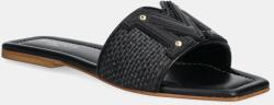 Guess papucs RAMADA RAFIA SLIDE fekete, női, 5GGZ39 7329A - fekete Női 40