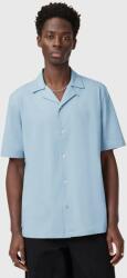 AllSaints pamut ing HUDSON férfi, relaxed, M081SA - kék S