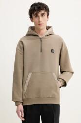 HUGO BOSS felső bézs, férfi, sima, kapucnis, 50536348 - bézs M