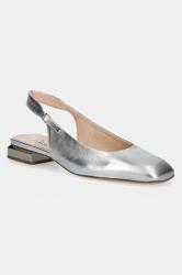 AGL bőr flip-flop Angie L Sling B ezüst, magassarkú, nyitott sarokkal, D557006PCKB135G279 - ezüst Női 40
