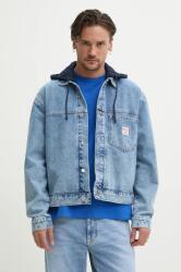 Red Bull Racing x Pepe Jeans farmerdzseki HOODED DENIM JACKET átmeneti, oversize, RM400020R17 - kék L