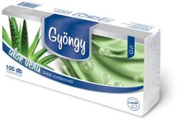 Gyöngy papírzsebkendő 3 rétegű 100db aloe vera