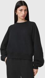AllSaints pamut melegítőfelső DANI fekete, női, sima, W080JC - fekete L