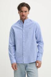 Tommy Hilfiger lenvászon ing állógalléros, regular, DM0DM20893 - kék M