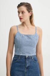 Levi's farmer top JADINE DENIM CAMI TANK bézs, női, mintás, 001SD - bézs L