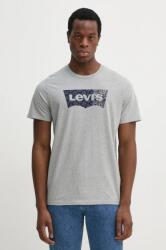 Levi's pamut póló GRAPHIC CREWNECK TEE szürke, férfi, nyomott mintás, 22491 - szürke M - answear - 9 390 Ft