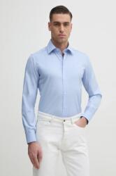 Benetton ing férfi, galléros, slim, 5X3LUQ049 - kék M - answear - 18 990 Ft