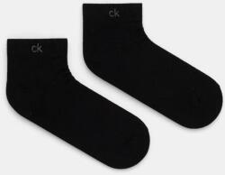 Calvin Klein zokni 2 pár fekete, férfi, 701231369 - fekete Univerzális méret