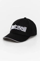 Just Cavalli pamut baseball sapka fekete, nyomott mintás, 78QAZK30 ZG192 - fekete Univerzális méret - answear - 15 990 Ft