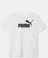 PUMA gyerek pamut póló ESS No. 1 Logo Tee fehér, nyomott mintás, 684906 - fehér 164