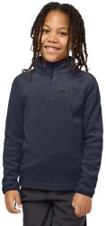 Jack Wolfskin gyerek gyapjú pulóver TAUNUS HALFZIP K sötétkék, sima, 1605555 - sötétkék 176
