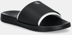 Calvin Klein Jeans papucs SLIDE RUBBER NEOPRENE TEXT fekete, férfi, YM0YM01234 - fekete Férfi 44