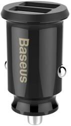 Baseus autós gyorstöltő Grain 2xUSB 3, 1A (fekete)
