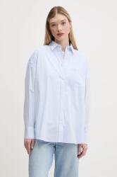 Guess Jeans pamut ing női, galléros, relaxed, W5RH94 WGZ11 - kék XS