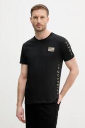 Alpha Industries pamut póló Camo Sleeve T fekete, férfi, nyomott mintás, 156522 - fekete L