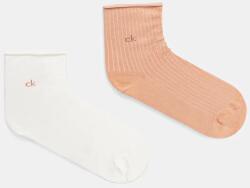 Calvin Klein zokni 2 pár narancssárga, női, 701229681 - narancssárga 35/38
