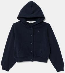 Tommy Hilfiger gyerek felső sötétkék, sima, kapucnis, KG0KG08459 - sötétkék 128
