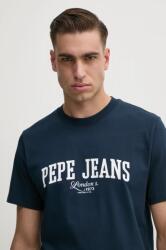 Pepe Jeans t-shirt DERRIL TEE sötétkék, férfi, nyomott mintás, PM509766 - sötétkék XL