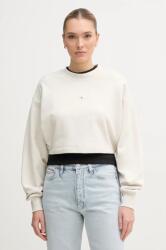 Calvin Klein pamut melegítőfelső bézs, női, sima, J20J225370 - bézs S
