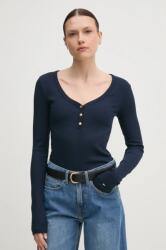 Tommy Hilfiger hosszú ujjú sötétkék, WW0WW43905 - sötétkék XS