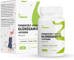 Netamin Netamin fermentált vegán glükozamin+kitozán kapszula 90 db - vegyesbolt