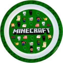 Mojang Minecraft Green műanyag lapostányér Nr1