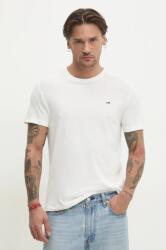 Tommy Jeans pamut póló 3 db fehér, férfi, sima, DM0DM21579 - fehér M