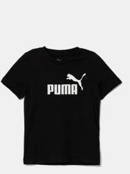 PUMA gyerek pamut póló ESS No. 1 Logo Tee fekete, nyomott mintás, 684930 - fekete 110
