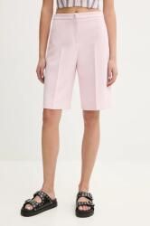 Blugirl Blumarine rövidnadrág női, rózsaszín, sima, magas derekú, RA5156. T2968 - rózsaszín 36
