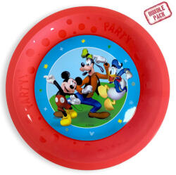 Procos Disney Mickey Rock the House micro prémium műanyag tányér 4 db-os szett 21 cm (PNN96261)