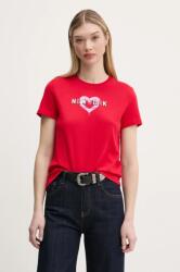 Tommy Jeans pamut póló női, piros, DW0DW21769 - piros M