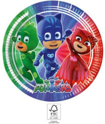 Procos PJ Masks, Pizsihősök papírtányér 8 db-os 23 cm FSC (PNN93441)