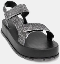 Melissa szandál FLOWING PLATFORM DENIM fekete, női, platformos, M 36132 - fekete Női 40